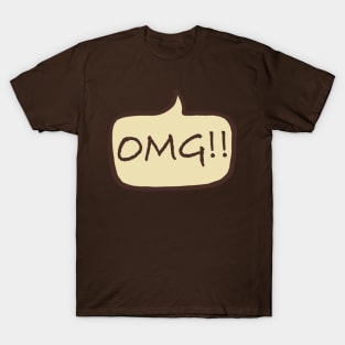 Omg balloon text T-Shirt